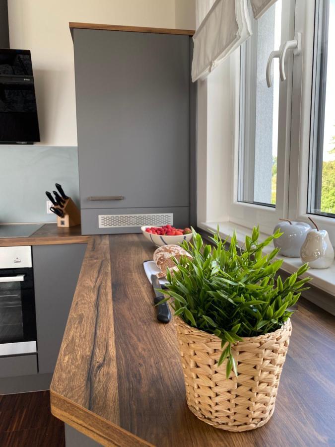 Modernes Apartment Am Hafen Mit Seeblick Grossräschen Eksteriør bilde